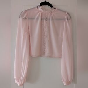 Wilfred Butterfly Blouse, XS, Talc Pink, NWOT